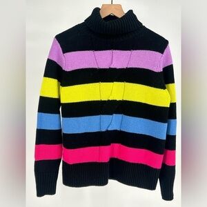 Chinti and Parker Multicolor Striped Wool Cashmere Sweater- Size Small‎